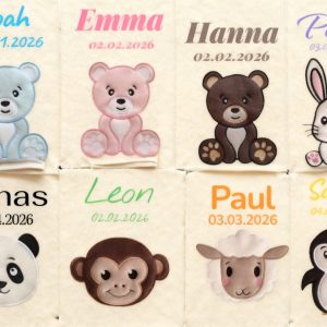 Kuscheldecke für Kinder / Babys - personalisiert (70x100) sh