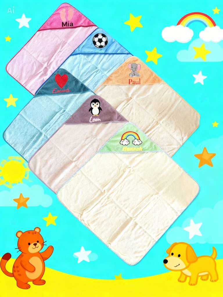 Kapuzentuch 100x100 cm – personalisiert