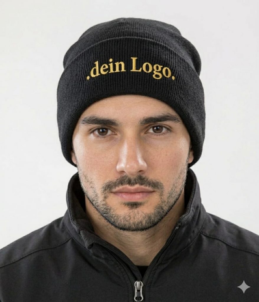 Strickmütze mit Personalisierung (Name oder Logo)